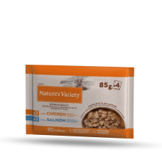 Nature´s Variety Gato Original Multipack Frango/Salmão Pedaços em Molho